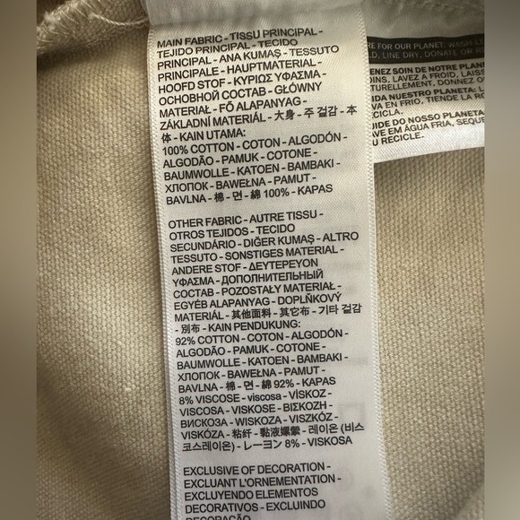 Levi's Hooded Jackson Overshirt Heavyweight Jean Jacket, Beige Sand, Size L, NWT - Picture 10 of 15